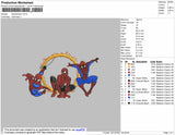 3 Spiderman Embroidery File 4 size