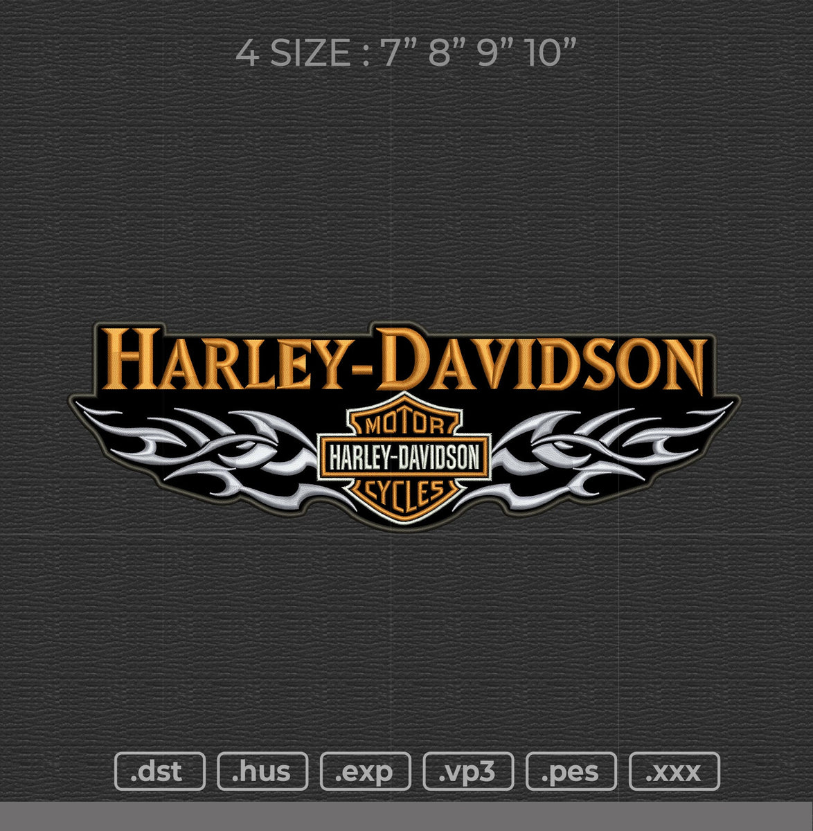 Harley Davidson Tribal – Master Digitizer