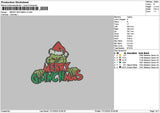 Grinch1712 Embroidery File 6 sizes