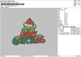 Grinch1712 Embroidery File 6 sizes