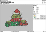 Grinch1712 Embroidery File 6 sizes