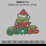 Grinch1712 Embroidery File 6 sizes