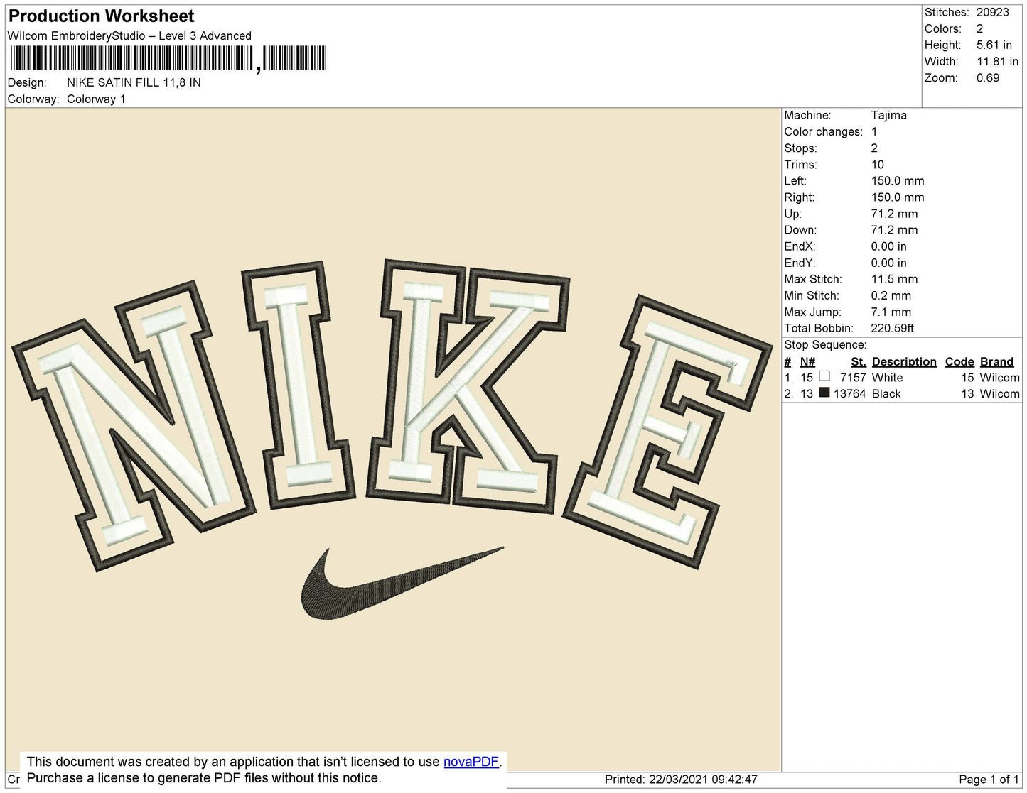 Nike Satin Fill