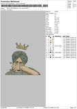 Sidhu Moosewala Clip Embroidery File 4 size