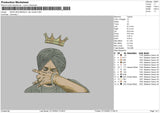 Sidhu Moosewala Clip Embroidery File 4 size