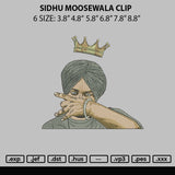 Sidhu Moosewala Clip Embroidery File 4 size