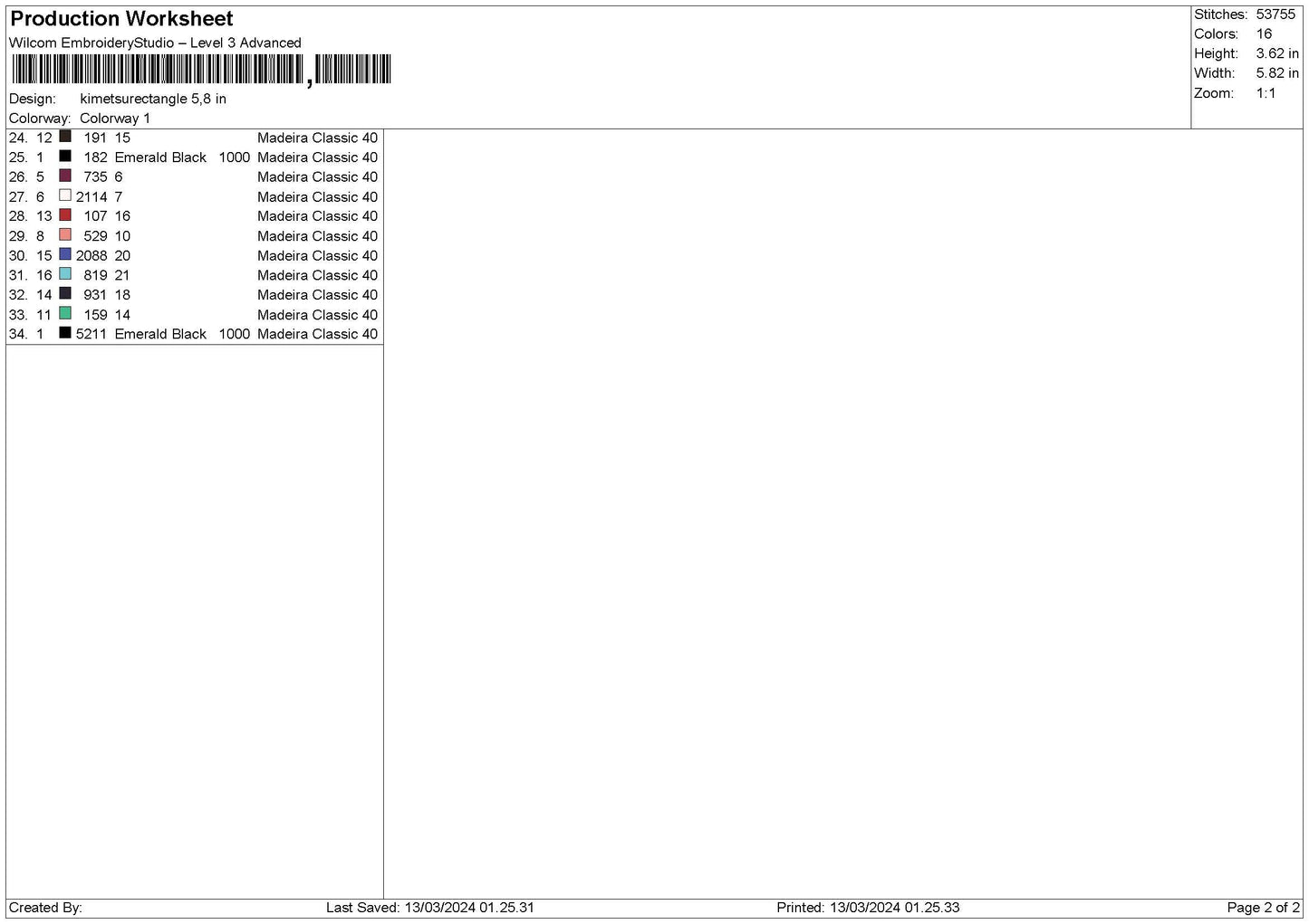 Kimetsurectangle Embroidery File 6 sizes