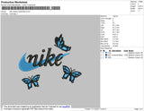 Nike Classic Butterflies Embroidery File 4 size