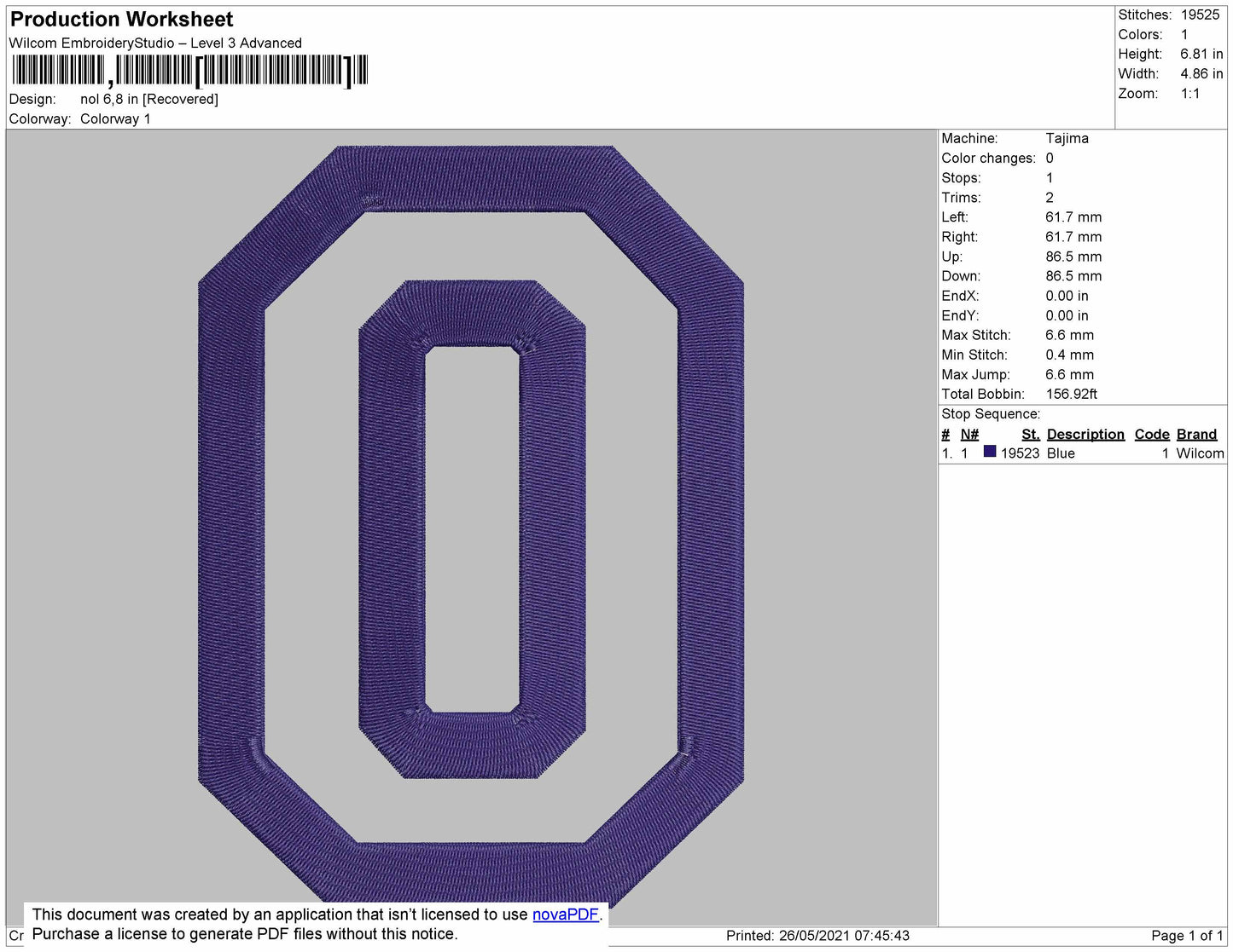 O sport number