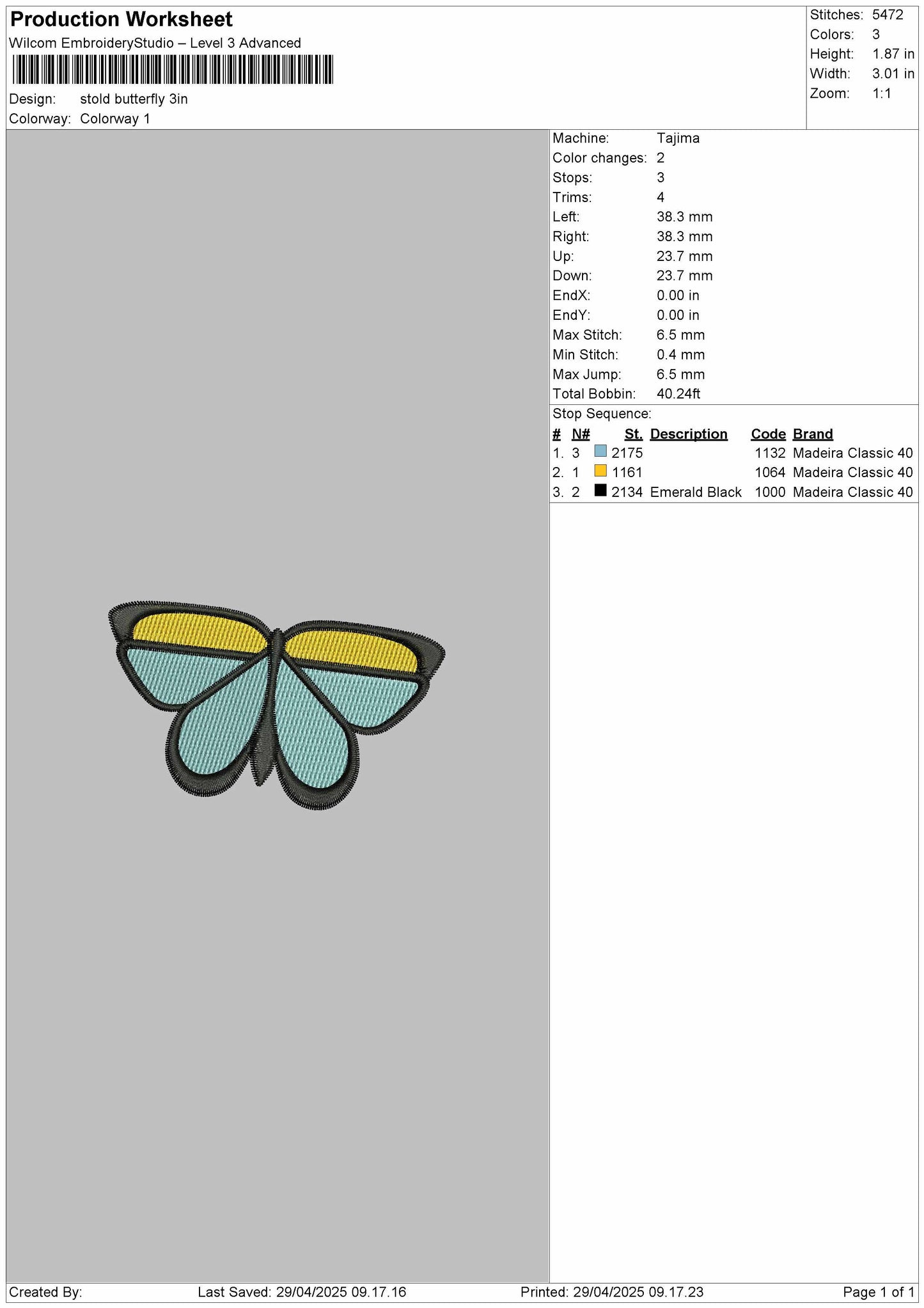 Stold Butterfly