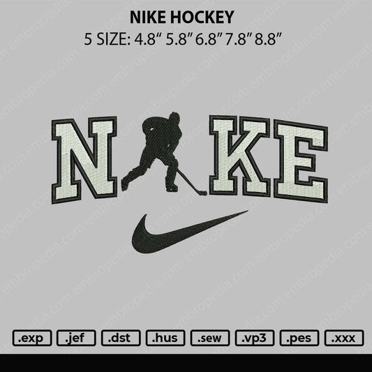 Nike Hockey Embroidery File 5 sizes