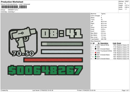 Gta San Embroidery File 6 sizes