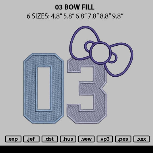 Bow 03 App Embroidery File 6 sizes