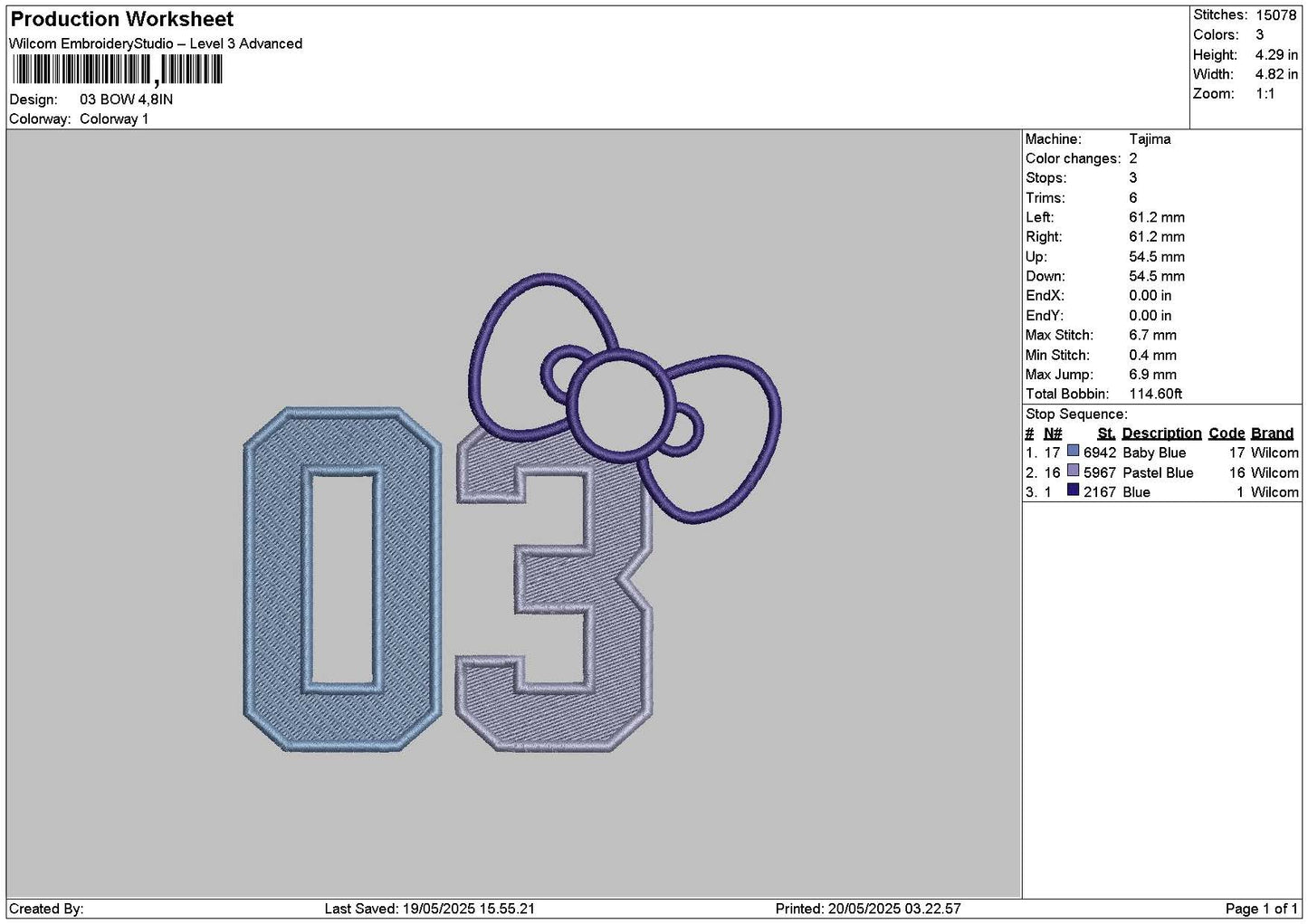 Bow 03 App Embroidery File 6 sizes
