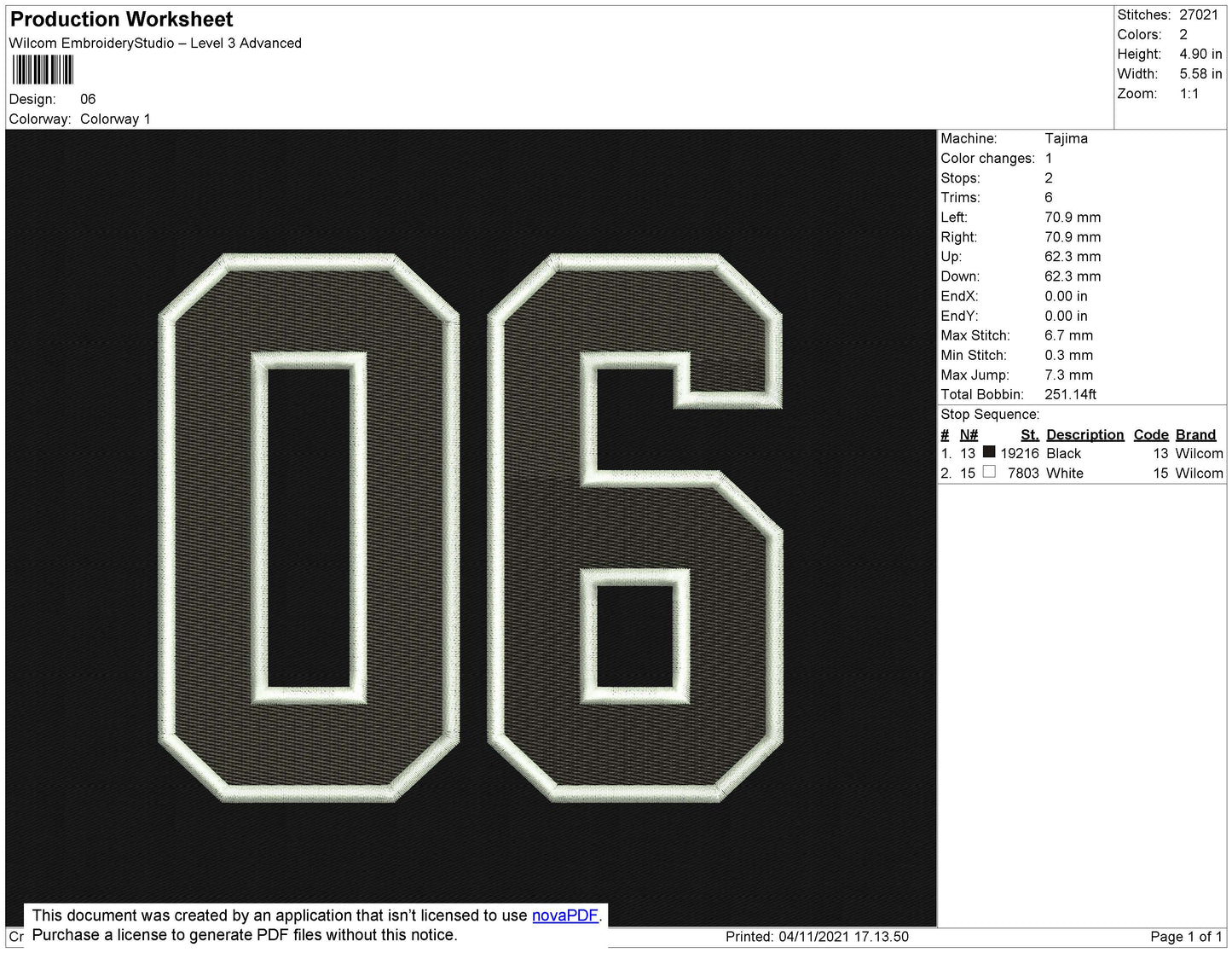 Shahzad, Shahzad 06 & 06 Embroidery