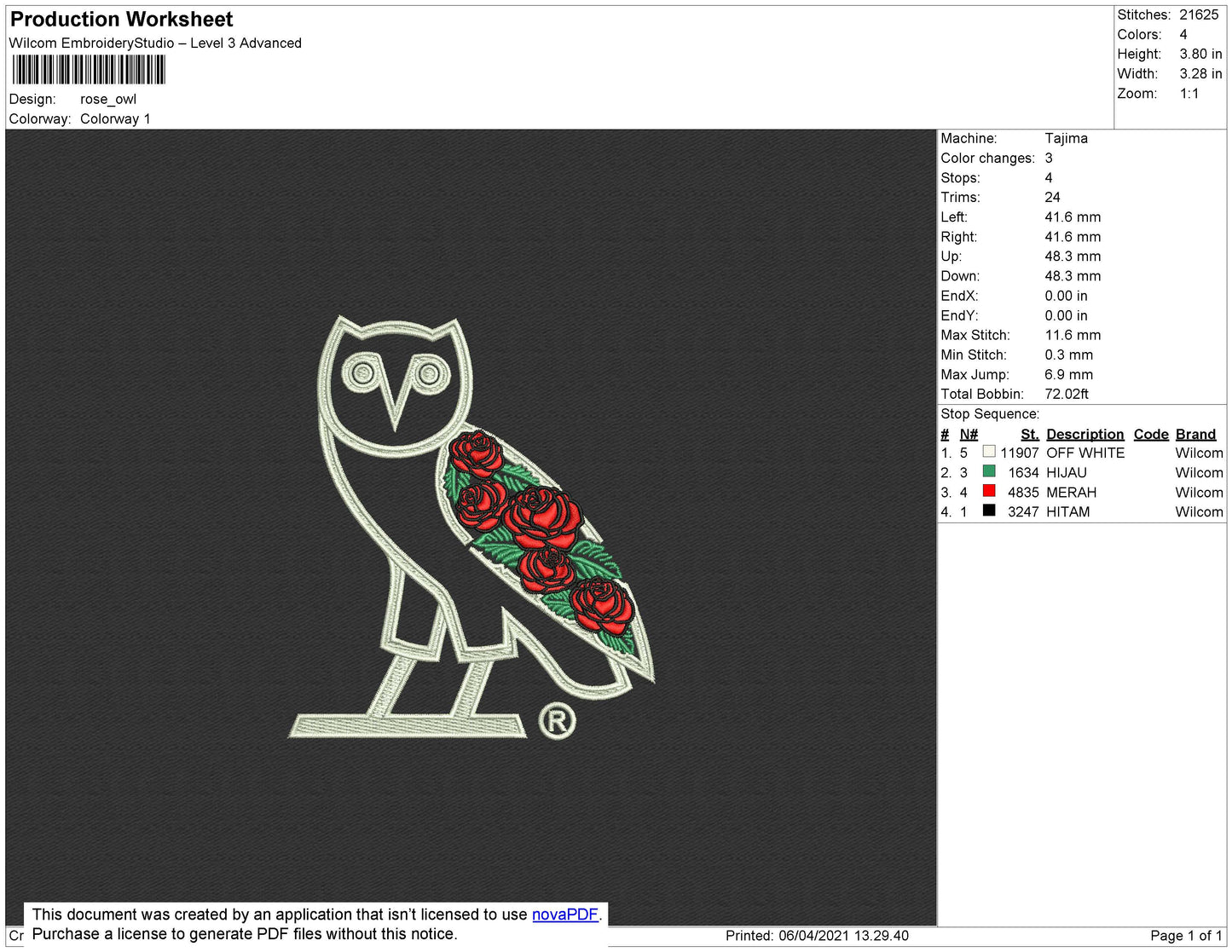 OWL OVO ROSE