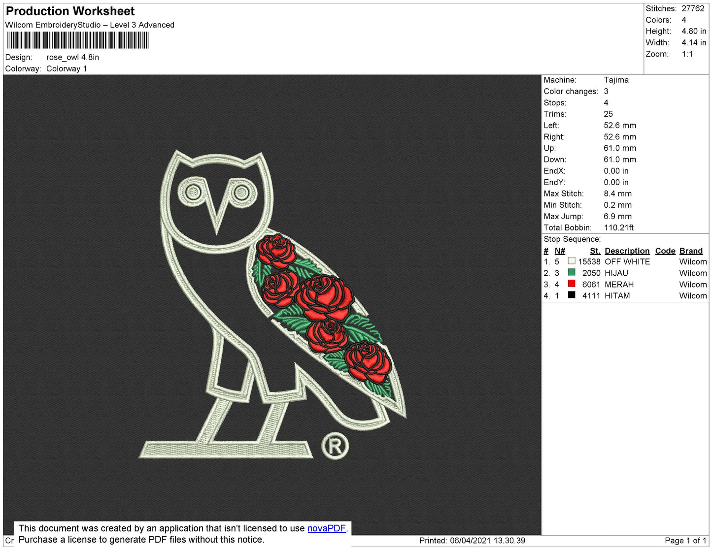 OWL OVO ROSE