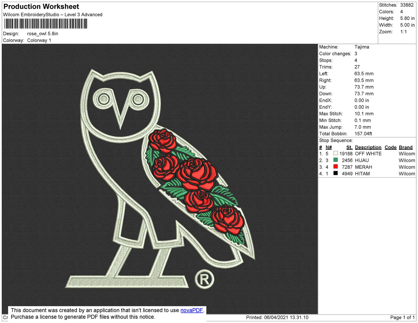 OWL OVO ROSE