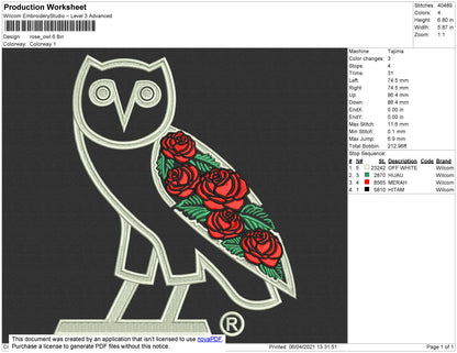 OWL OVO ROSE