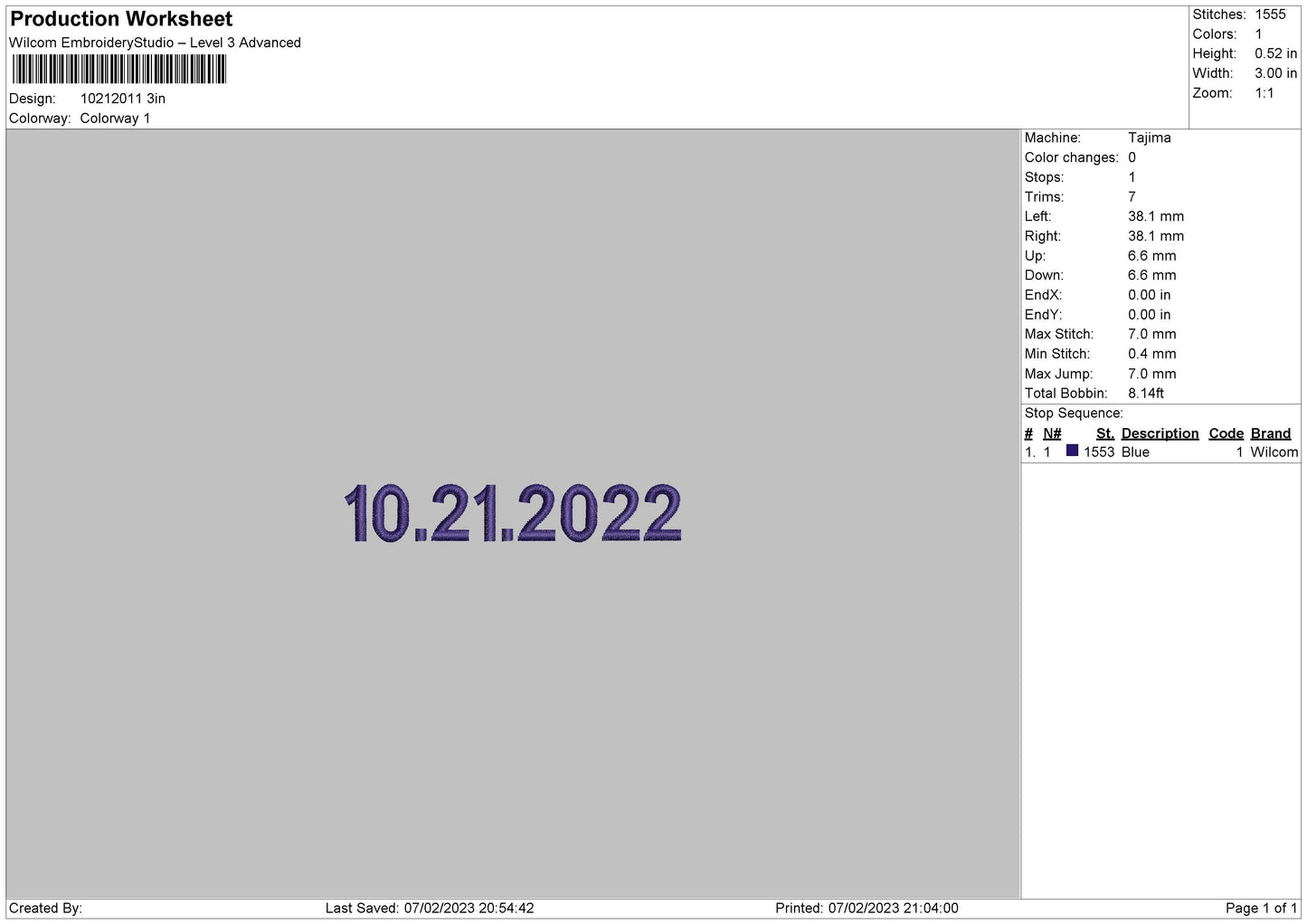 Embo Number Embroidery File 6 sizes