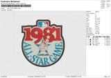 1981 STAR GAME OK Embroidery File 6 size