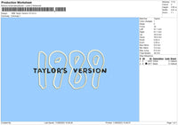 89 Taylor Ver V3 Embroidery File 6 sizes