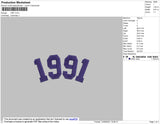 1991 Embroidery File 4 size