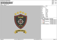 1linktext v2 Embroidery File 6 sizes