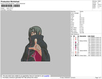 Itachi Uch Embroidery File 4 size