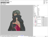 Itachi Uch Embroidery File 4 size