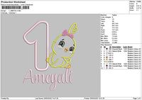 Ameyalitext Embroidery File 6 sizes
