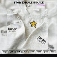 Starsmile Inhale Exhale Embroidery File 3 size 3 File