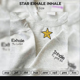 Starsmile Inhale Exhale Embroidery File 3 size 3 File