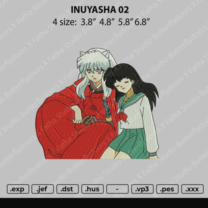 Inuyasha 02 Embroidery File 4 size