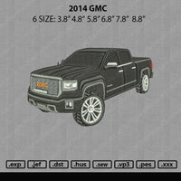 2014 GMC Embroidery File 6 sizes