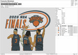 Players 26 Finals Embroidery Machine Design File 6 sizes