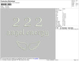 222 Angel Energy Embroidery File 4 size