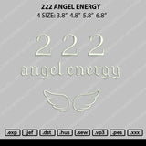 222 Angel Energy Embroidery File 4 size