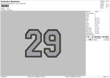 29 Embro Embroidery File 6 sizes