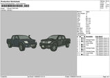 2 Trucks 0705 Embroidery File 6 sizes