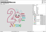 2 Babyshark App Embroidery File 6 sizes