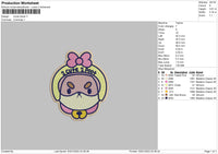 2cute Embroidery File 6 sizes