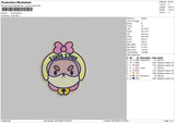 2cute Embroidery File 6 sizes