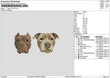 2 Dogs 1612 Embroidery File 6 sizes