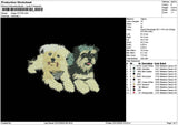2dogs 2212 Embroidery File 6 sizes
