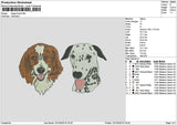 2dogs 1012 Embroidery File 6 sizes