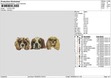 Dogs 1503 Embroidery File 6 sizes