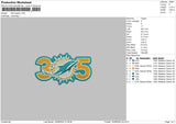 Dolphin 1609 Embroidery File 6 sizes