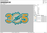 Dolphin 1609 Embroidery File 6 sizes