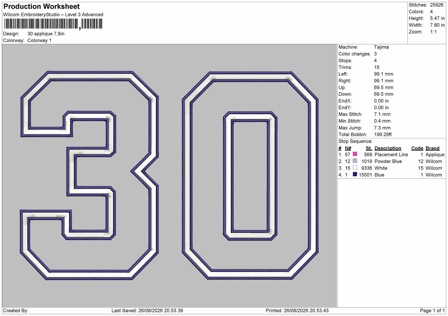 30 Applique Embroidery Machine Design File 6 sizes